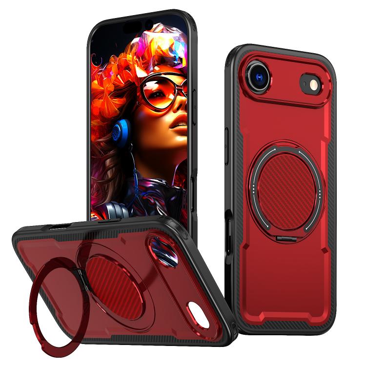 Metal 360 Degree Rotation Holder MagSafe Phone Case, For iPhone 16 Pro Max, For iPhone 16 Pro, For iPhone 16 Plus, For iPhone 16