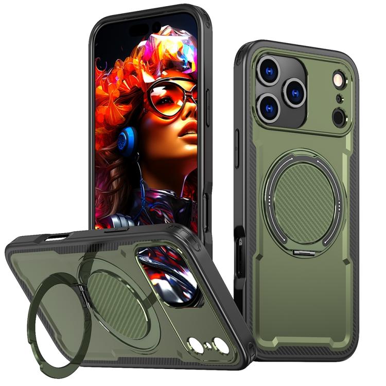 Metal 360 Degree Rotation Holder MagSafe Phone Case, For iPhone 17 Pro Max, For iPhone 17 Pro, For iPhone 17, For iPhone 17 Air