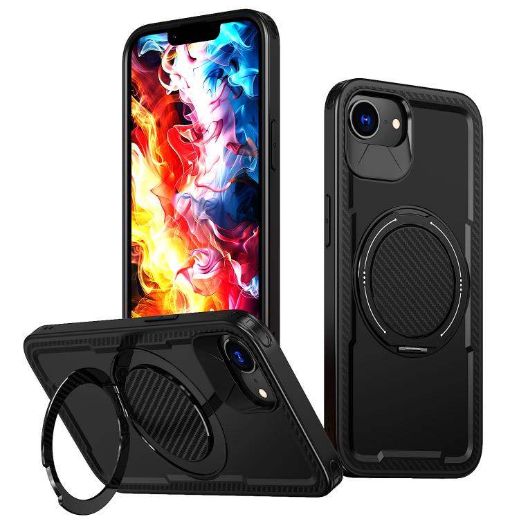 Metal 360 Degree Rotation Holder MagSafe Phone Case, For iPhone 16 Pro Max, For iPhone 16 Pro, For iPhone 16 Plus, For iPhone 16