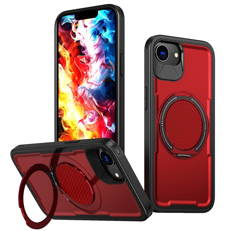 Metal 360 Degree Rotation Holder MagSafe Phone Case, For iPhone 16 Pro Max, For iPhone 16 Pro, For iPhone 16 Plus, For iPhone 16