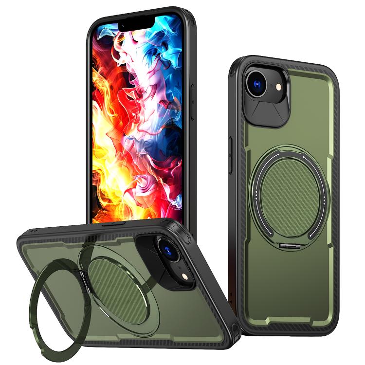 Metal 360 Degree Rotation Holder MagSafe Phone Case, For iPhone 16 Pro Max, For iPhone 16 Pro, For iPhone 16 Plus, For iPhone 16