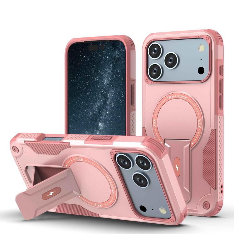 Armor Magsafe Holder PC Hybrid TPU Phone Case, For iPhone 17 Pro Max, For iPhone 17 Pro, For iPhone 17, For iPhone 17 Air