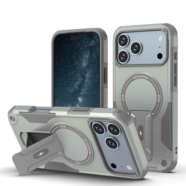 Armor Magsafe Holder PC Hybrid TPU Phone Case, For iPhone 17 Pro Max, For iPhone 17 Pro, For iPhone 17, For iPhone 17 Air