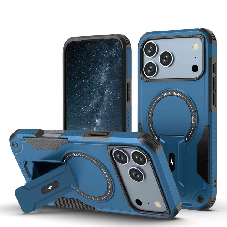 Armor Magsafe Holder PC Hybrid TPU Phone Case, For iPhone 17 Pro Max, For iPhone 17 Pro, For iPhone 17, For iPhone 17 Air