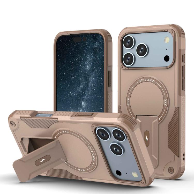 Armor Magsafe Holder PC Hybrid TPU Phone Case, For iPhone 17 Pro Max, For iPhone 17 Pro, For iPhone 17, For iPhone 17 Air