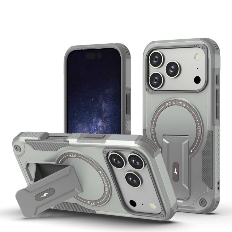 Armor Magsafe Holder PC Hybrid TPU Phone Case, For iPhone 17 Pro Max, For iPhone 17 Pro, For iPhone 17, For iPhone 17 Air