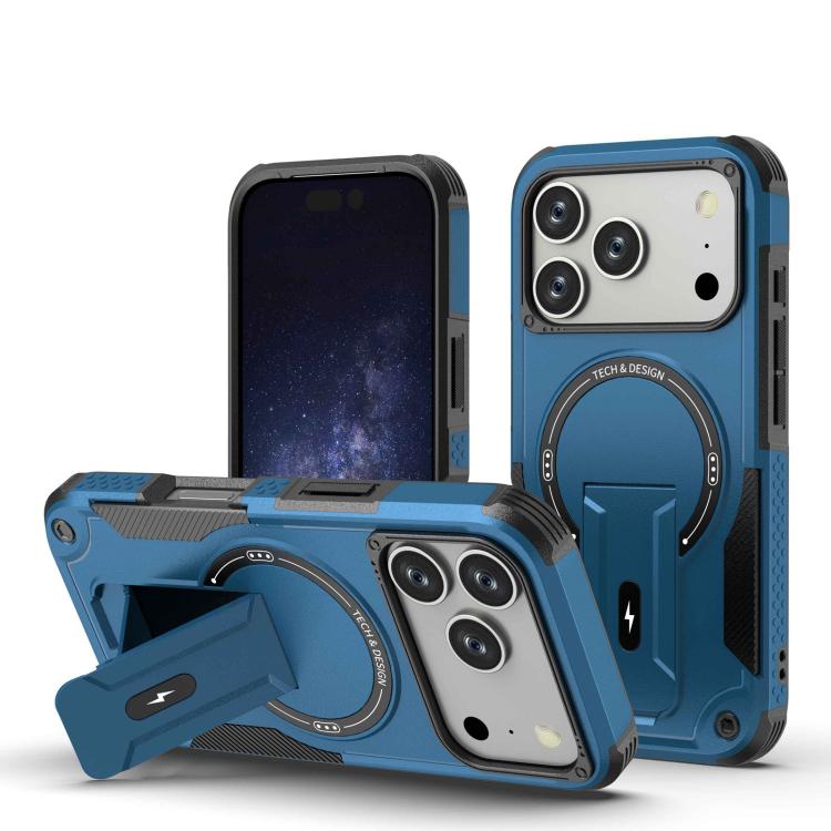 Armor Magsafe Holder PC Hybrid TPU Phone Case, For iPhone 17 Pro Max, For iPhone 17 Pro, For iPhone 17, For iPhone 17 Air