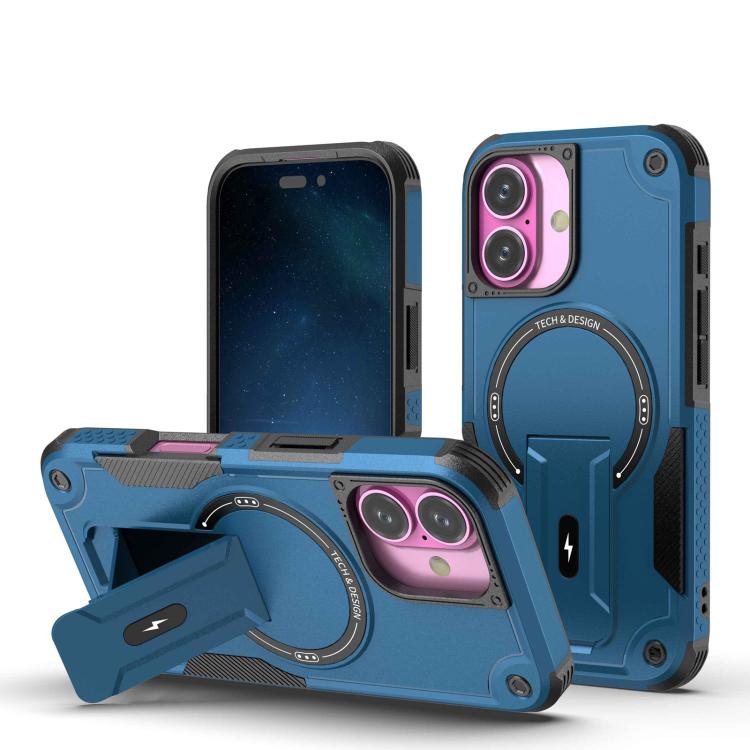 Armor Magsafe Holder PC Hybrid TPU Phone Case, For iPhone 17 Pro Max, For iPhone 17 Pro, For iPhone 17, For iPhone 17 Air