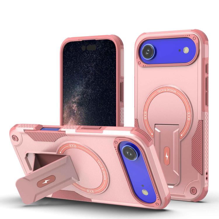 Armor Magsafe Holder PC Hybrid TPU Phone Case, For iPhone 17 Pro Max, For iPhone 17 Pro, For iPhone 17, For iPhone 17 Air