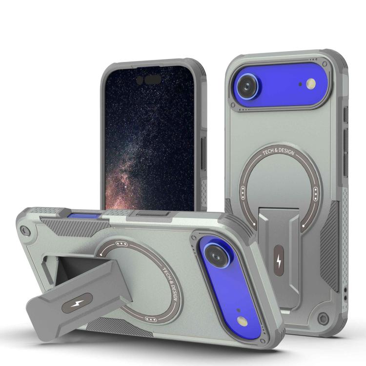 Armor Magsafe Holder PC Hybrid TPU Phone Case, For iPhone 17 Pro Max, For iPhone 17 Pro, For iPhone 17, For iPhone 17 Air