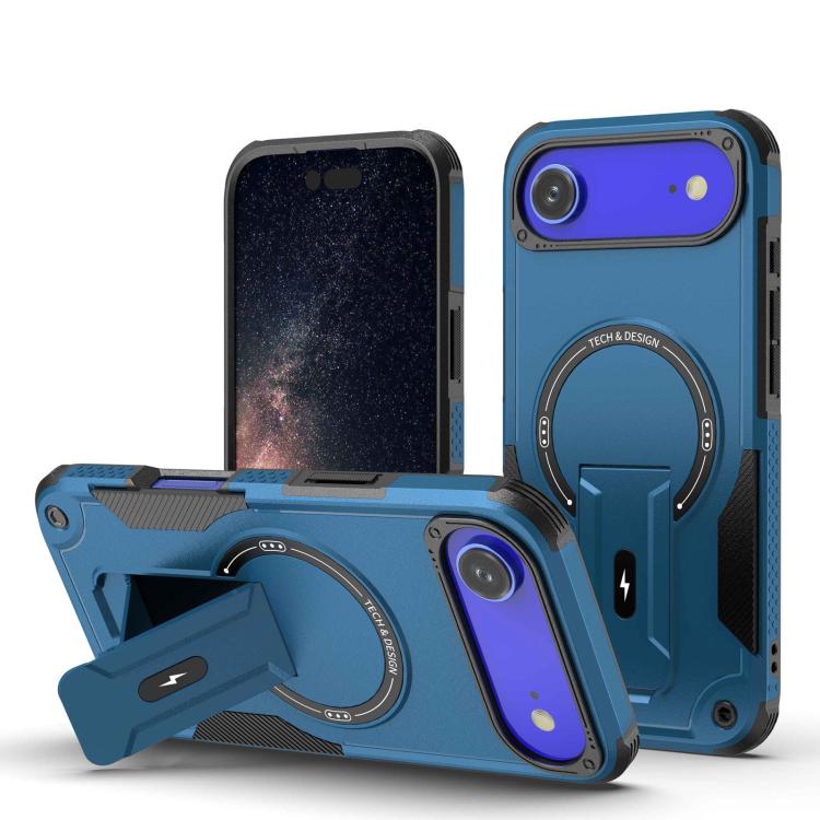 Armor Magsafe Holder PC Hybrid TPU Phone Case, For iPhone 17 Pro Max, For iPhone 17 Pro, For iPhone 17, For iPhone 17 Air