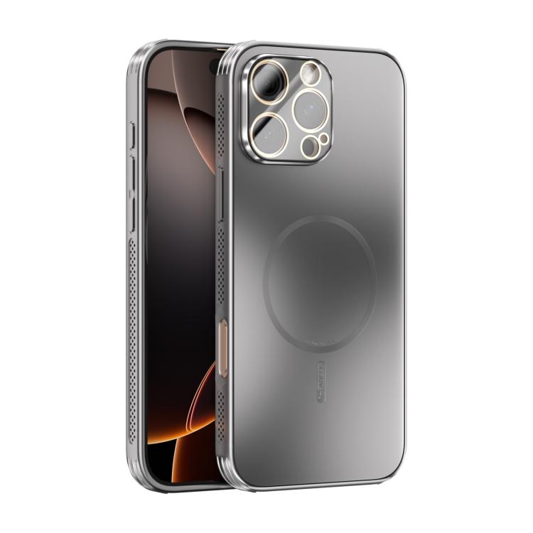 ABEEL Heat Dissipation Frosted MagSafe Phone Case with Lens Film, For iPhone 16e, For iPhone 16 Pro Max, For iPhone 16 Pro, For iPhone 16 Plus