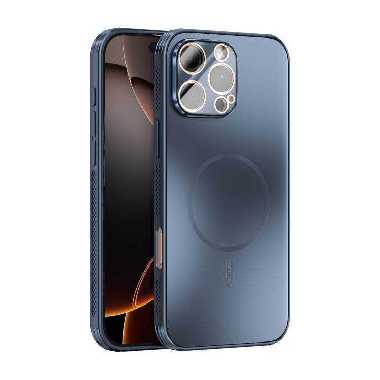 ABEEL Heat Dissipation Frosted MagSafe Phone Case with Lens Film, For iPhone 16e, For iPhone 16 Pro Max, For iPhone 16 Pro, For iPhone 16 Plus