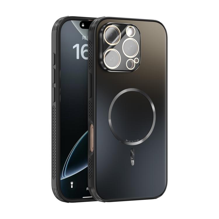 ABEEL Heat Dissipation Frosted MagSafe Phone Case with Lens Film, For iPhone 16e, For iPhone 16 Pro Max, For iPhone 16 Pro, For iPhone 16 Plus