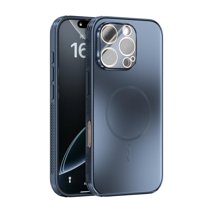 ABEEL Heat Dissipation Frosted MagSafe Phone Case with Lens Film, For iPhone 16e, For iPhone 16 Pro Max, For iPhone 16 Pro, For iPhone 16 Plus