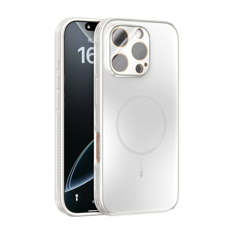 ABEEL Heat Dissipation Frosted MagSafe Phone Case with Lens Film, For iPhone 16e, For iPhone 16 Pro Max, For iPhone 16 Pro, For iPhone 16 Plus