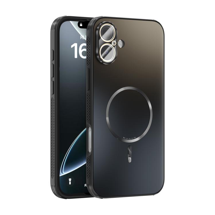 ABEEL Heat Dissipation Frosted MagSafe Phone Case with Lens Film, For iPhone 16e, For iPhone 16 Pro Max, For iPhone 16 Pro, For iPhone 16 Plus
