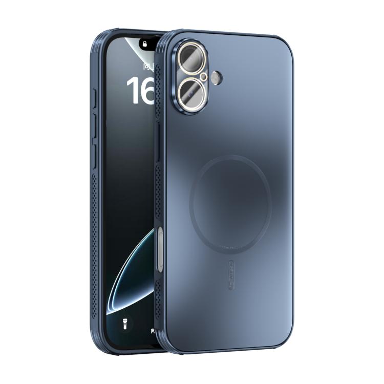 ABEEL Heat Dissipation Frosted MagSafe Phone Case with Lens Film, For iPhone 16e, For iPhone 16 Pro Max, For iPhone 16 Pro, For iPhone 16 Plus