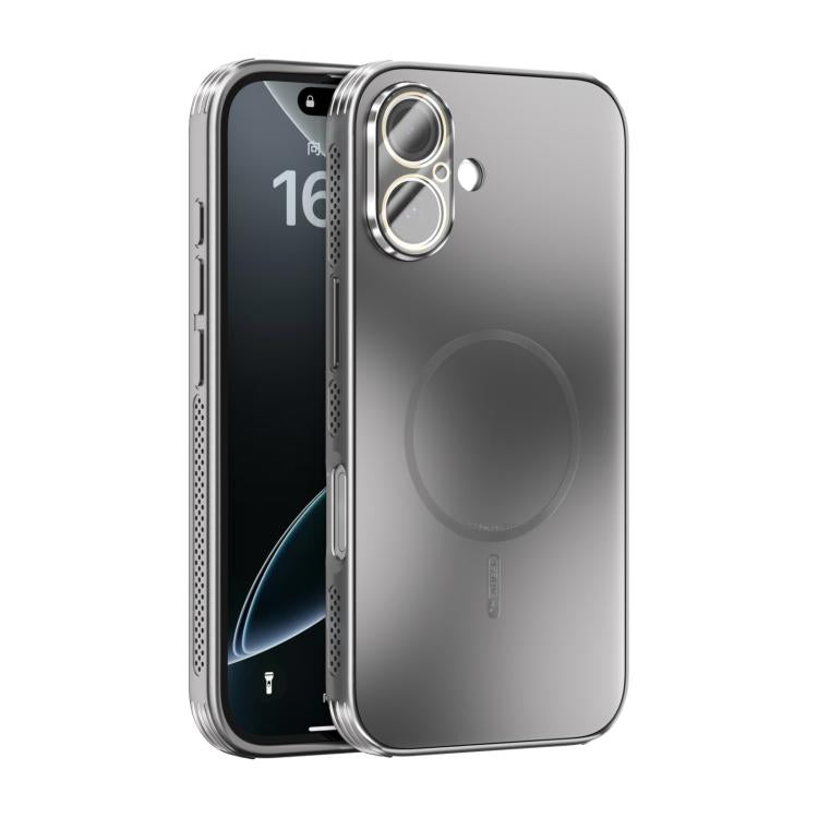 ABEEL Heat Dissipation Frosted MagSafe Phone Case with Lens Film, For iPhone 16, For iPhone 15 Pro Max, For iPhone 15 Pro, For iPhone 15 Plus