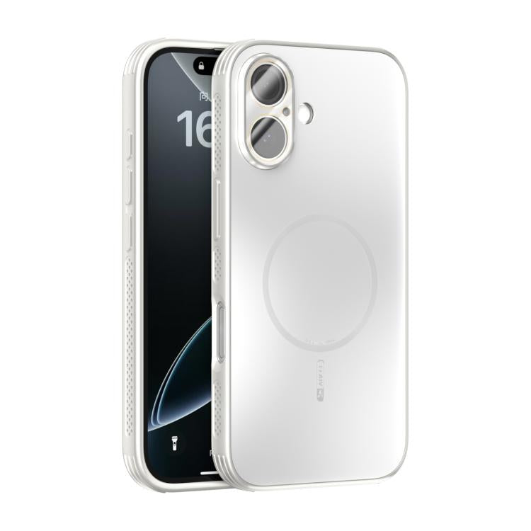 ABEEL Heat Dissipation Frosted MagSafe Phone Case with Lens Film, For iPhone 16, For iPhone 15 Pro Max, For iPhone 15 Pro, For iPhone 15 Plus