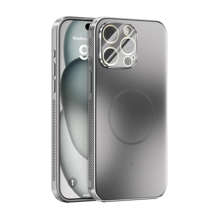 ABEEL Heat Dissipation Frosted MagSafe Phone Case with Lens Film, For iPhone 16, For iPhone 15 Pro Max, For iPhone 15 Pro, For iPhone 15 Plus