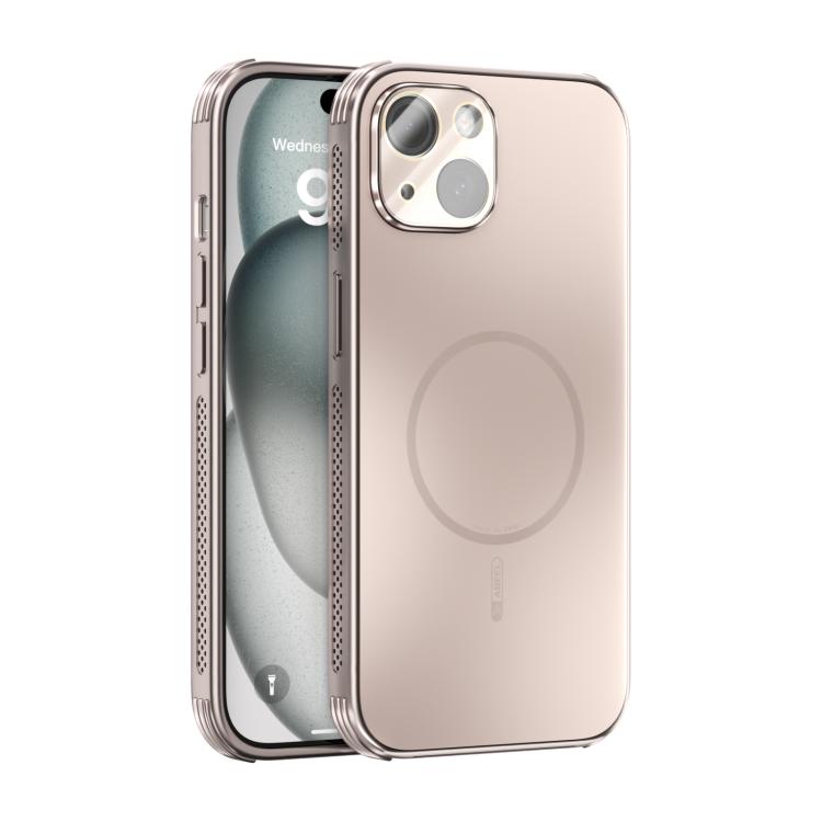 ABEEL Heat Dissipation Frosted MagSafe Phone Case with Lens Film, For iPhone 15, For iPhone 14 Plus, For iPhone 14, For iPhone 14 Pro