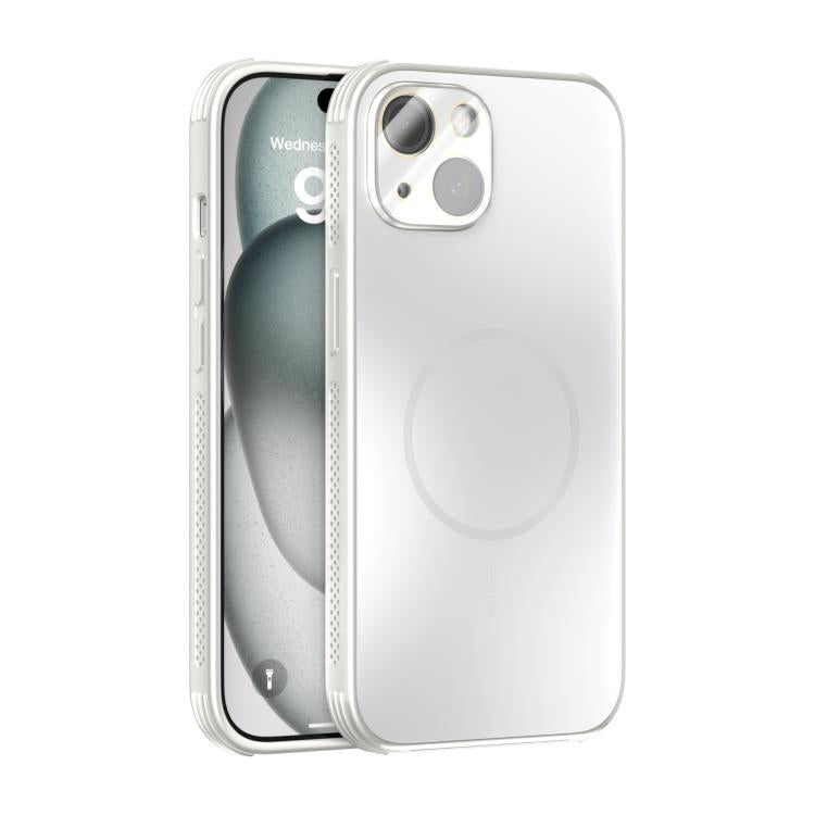 ABEEL Heat Dissipation Frosted MagSafe Phone Case with Lens Film, For iPhone 15, For iPhone 14 Plus, For iPhone 14, For iPhone 14 Pro