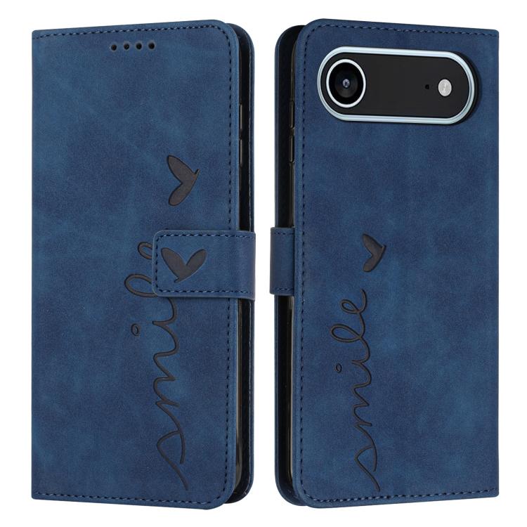 Skin Feel Heart Embossed Leather Phone Case with Long Lanyard, For iPhone 17 Pro Max, For iPhone 17 Pro, For iPhone 17, For iPhone 17 Air