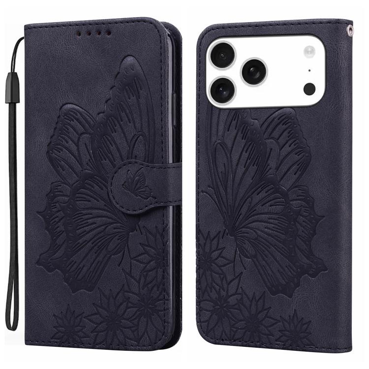 Retro Skin Feel Butterflies Embossing Horizontal Flip Leather Phone Case, For iPhone 17 Pro Max, For iPhone 17 Pro, For iPhone 17, For iPhone 17 Air