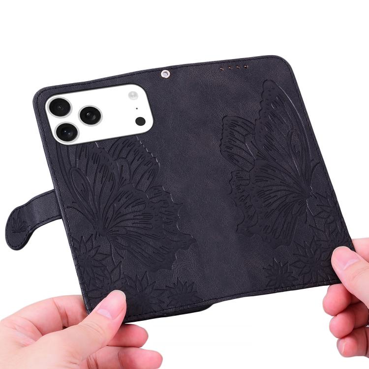 Retro Skin Feel Butterflies Embossing Horizontal Flip Leather Phone Case, For iPhone 17 Pro Max, For iPhone 17 Pro, For iPhone 17, For iPhone 17 Air