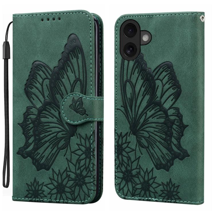 Retro Skin Feel Butterflies Embossing Horizontal Flip Leather Phone Case, For iPhone 17 Pro Max, For iPhone 17 Pro, For iPhone 17, For iPhone 17 Air