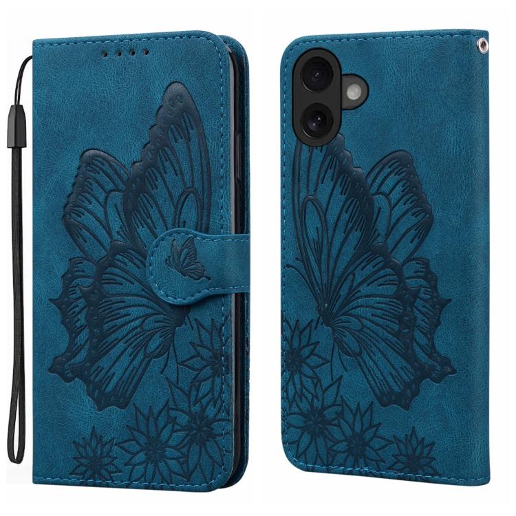 Retro Skin Feel Butterflies Embossing Horizontal Flip Leather Phone Case, For iPhone 17 Pro Max, For iPhone 17 Pro, For iPhone 17, For iPhone 17 Air
