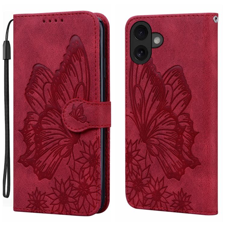 Retro Skin Feel Butterflies Embossing Horizontal Flip Leather Phone Case, For iPhone 17 Pro Max, For iPhone 17 Pro, For iPhone 17, For iPhone 17 Air