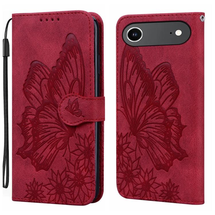 Retro Skin Feel Butterflies Embossing Horizontal Flip Leather Phone Case, For iPhone 17 Pro Max, For iPhone 17 Pro, For iPhone 17, For iPhone 17 Air