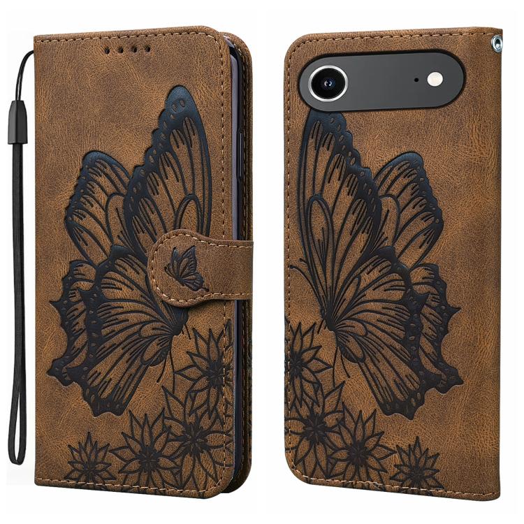Retro Skin Feel Butterflies Embossing Horizontal Flip Leather Phone Case, For iPhone 17 Pro Max, For iPhone 17 Pro, For iPhone 17, For iPhone 17 Air