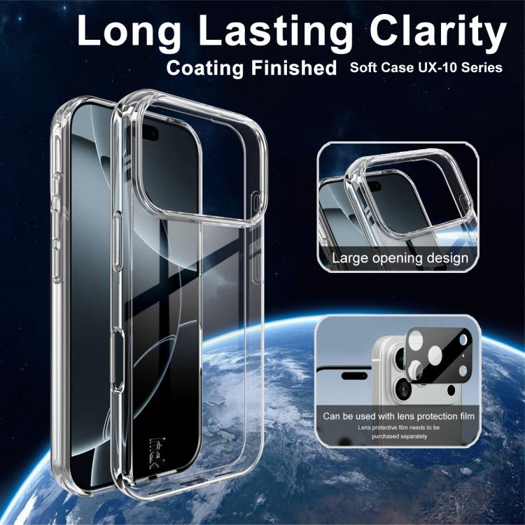 imak UX-10 Series Transparent Shockproof TPU Phone Case, For iPhone 17 Pro Max, For iPhone 17 Pro, For iPhone 17, For iPhone 17 Air