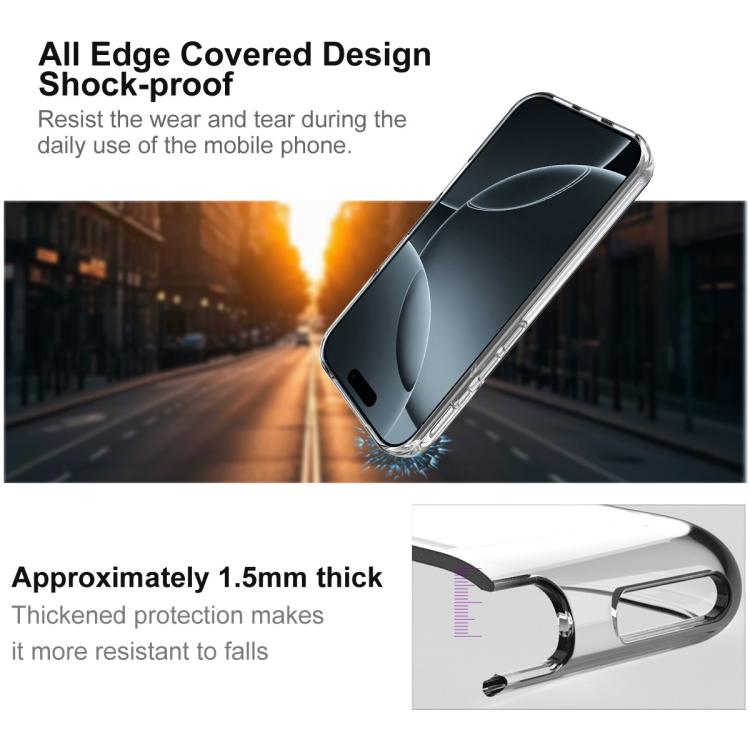 imak UX-10 Series Transparent Shockproof TPU Phone Case, For iPhone 17 Pro Max, For iPhone 17 Pro, For iPhone 17, For iPhone 17 Air