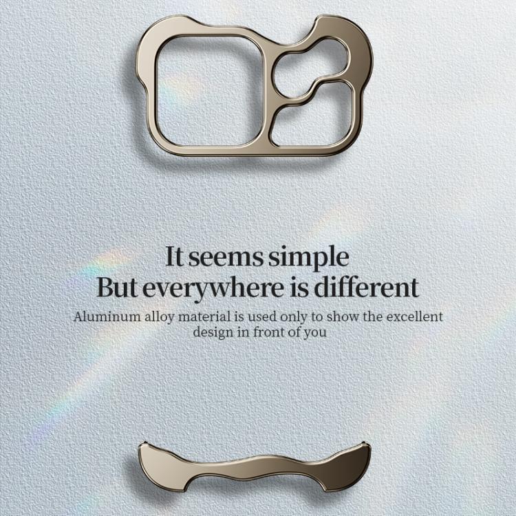 Frameless Metal Corner Pad Phone Case with Lens Film, For iPhone 17 Pro Max, For iPhone 17 Pro