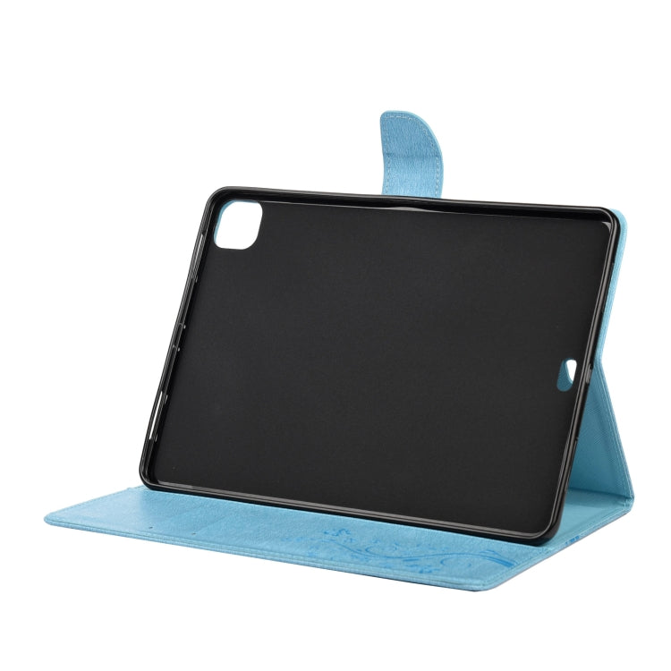 Butterfly Flower Embossing Pattern Horizontal Flip Leather Case with Holder & Card Slots & Wallet, For iPad Pro 11 (2020)