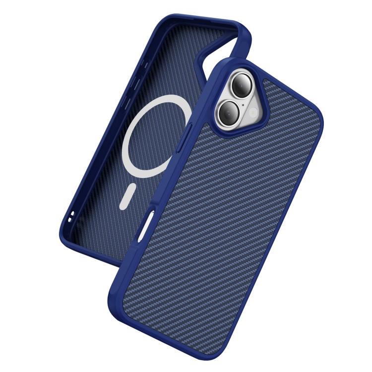 Carbon Fiber Texture Skin-feel MagSafe Phone Case, For iPhone 16 Plus, For iPhone 16, For iPhone 15 Pro Max, For iPhone 15 Pro, For iPhone 15 Plus, For iPhone 15