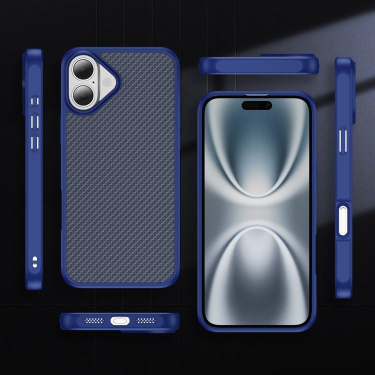Carbon Fiber Texture Skin-feel MagSafe Phone Case, For iPhone 16 Plus, For iPhone 16, For iPhone 15 Pro Max, For iPhone 15 Pro, For iPhone 15 Plus, For iPhone 15
