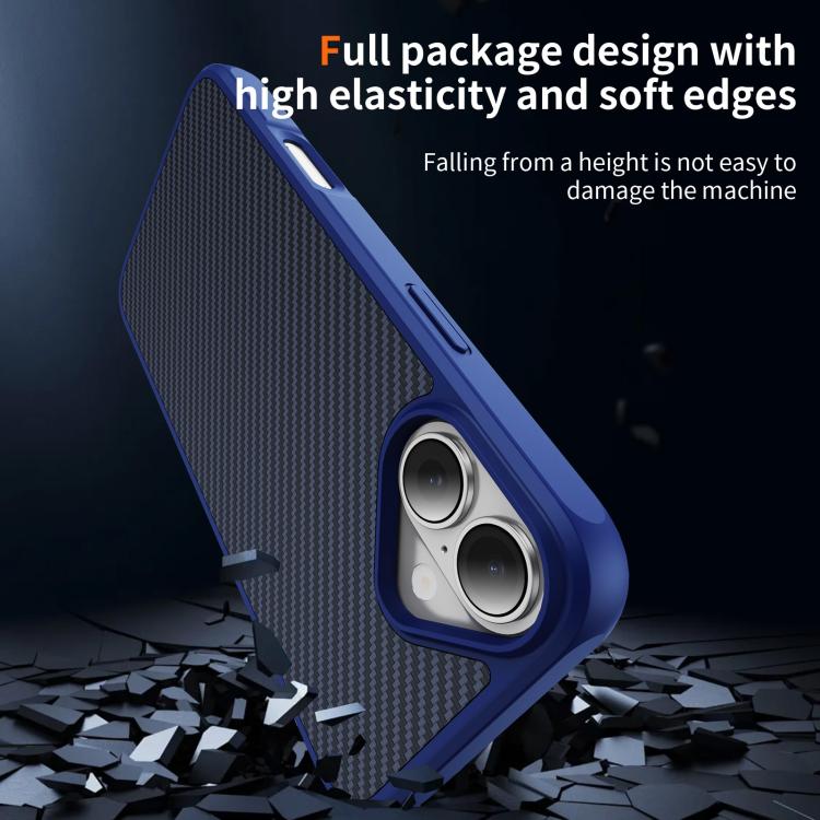 Carbon Fiber Texture Skin-feel MagSafe Phone Case, For iPhone 16 Plus, For iPhone 16, For iPhone 15 Pro Max, For iPhone 15 Pro, For iPhone 15 Plus, For iPhone 15