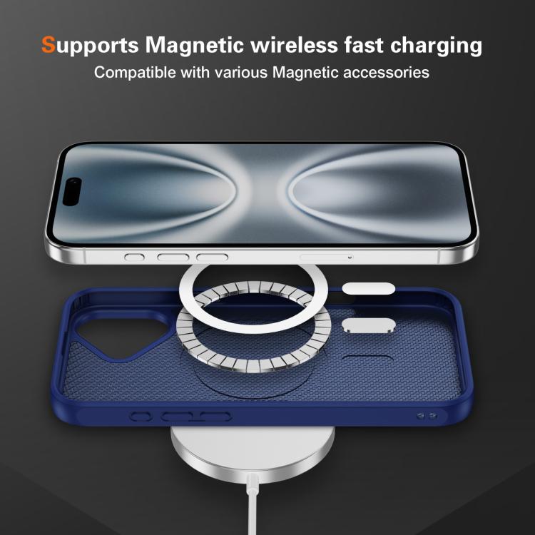 Carbon Fiber Texture Skin-feel MagSafe Phone Case, For iPhone 16 Plus, For iPhone 16, For iPhone 15 Pro Max, For iPhone 15 Pro, For iPhone 15 Plus, For iPhone 15