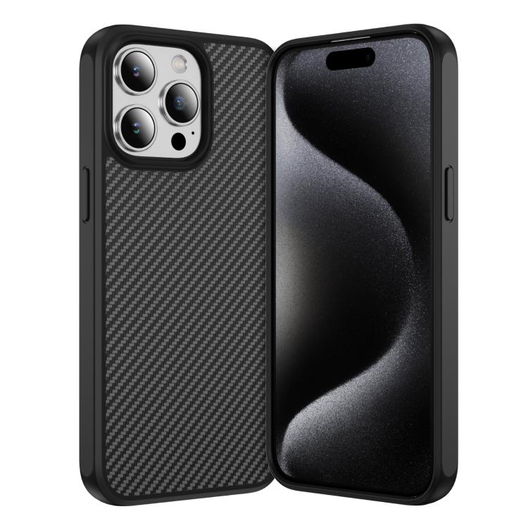 Carbon Fiber Texture Skin-feel MagSafe Phone Case, For iPhone 16 Plus, For iPhone 16, For iPhone 15 Pro Max, For iPhone 15 Pro, For iPhone 15 Plus, For iPhone 15