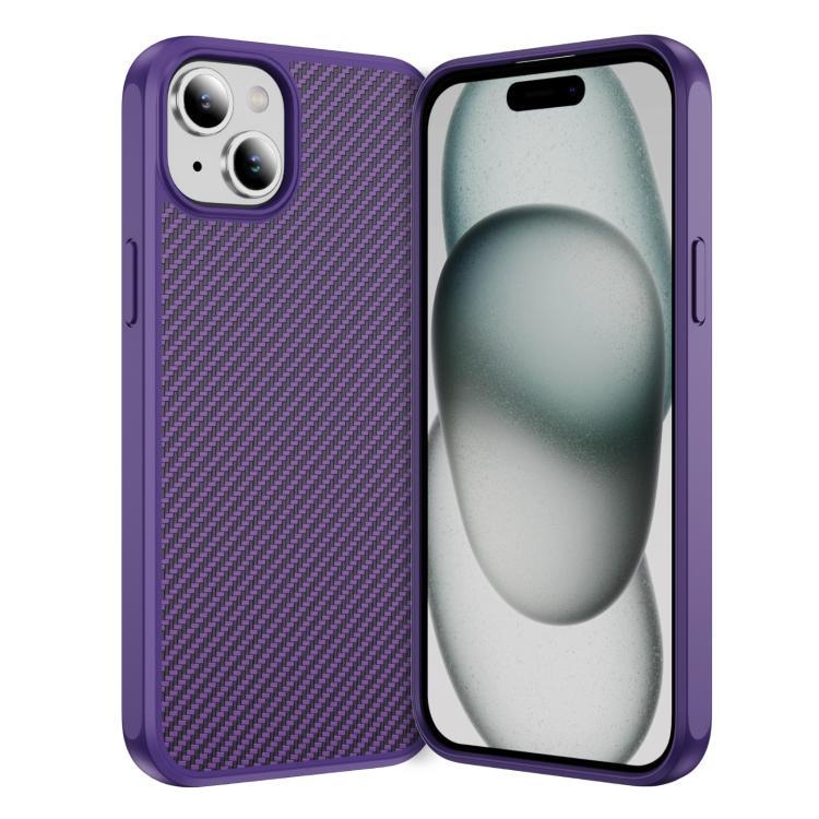 Carbon Fiber Texture Skin-feel MagSafe Phone Case, For iPhone 16 Plus, For iPhone 16, For iPhone 15 Pro Max, For iPhone 15 Pro, For iPhone 15 Plus, For iPhone 15
