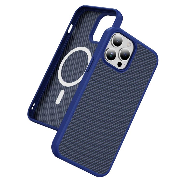 Carbon Fiber Texture Skin-feel MagSafe Phone Case, For iPhone 13 Pro Max, For iPhone 13 Pro