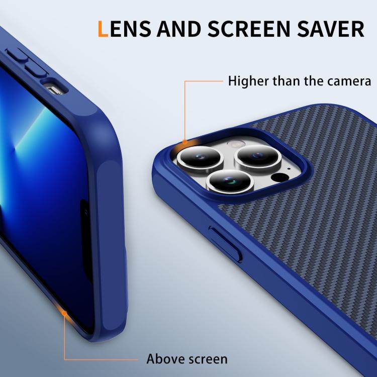 Carbon Fiber Texture Skin-feel MagSafe Phone Case, For iPhone 13 Pro Max, For iPhone 13 Pro