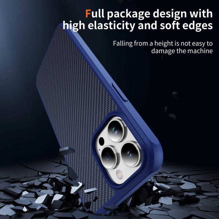 Carbon Fiber Texture Skin-feel MagSafe Phone Case, For iPhone 13 Pro Max, For iPhone 13 Pro