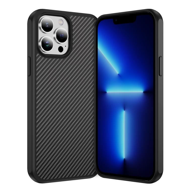 Carbon Fiber Texture Skin-feel MagSafe Phone Case, For iPhone 13 Pro Max, For iPhone 13 Pro