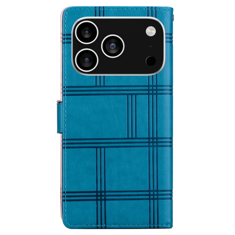 Embossed Checkered Leather Phone Case, For iPhone 17 Pro Max, For iPhone 17 Pro, For iPhone 17, For iPhone 17 Air, For iPhone 16e, For iPhone 16 Pro Max